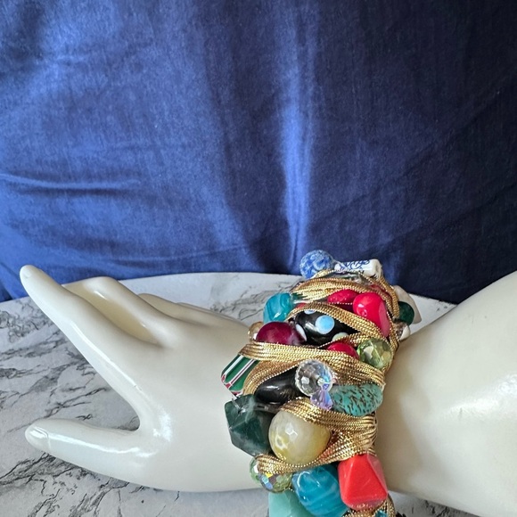 One-of-a-Kind Handmade Artisan Bracelet – Signed Statement Cuff - Picture 10 of 14